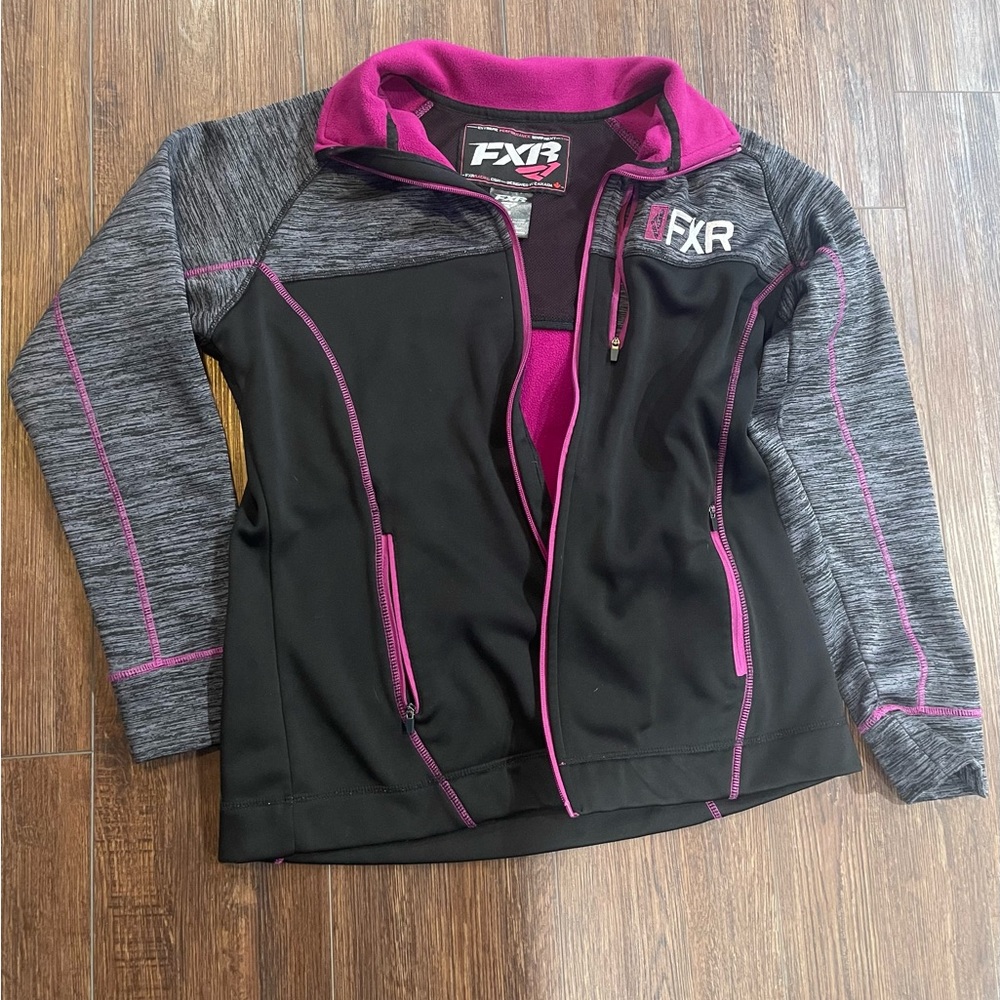 Womens FXR tech zip front jacket size large.